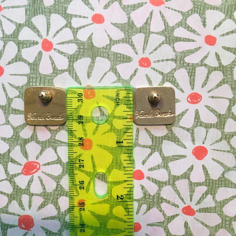 Vintage Laurel Burch Earrings & VTG Gold Purse - Picture 10 of 15